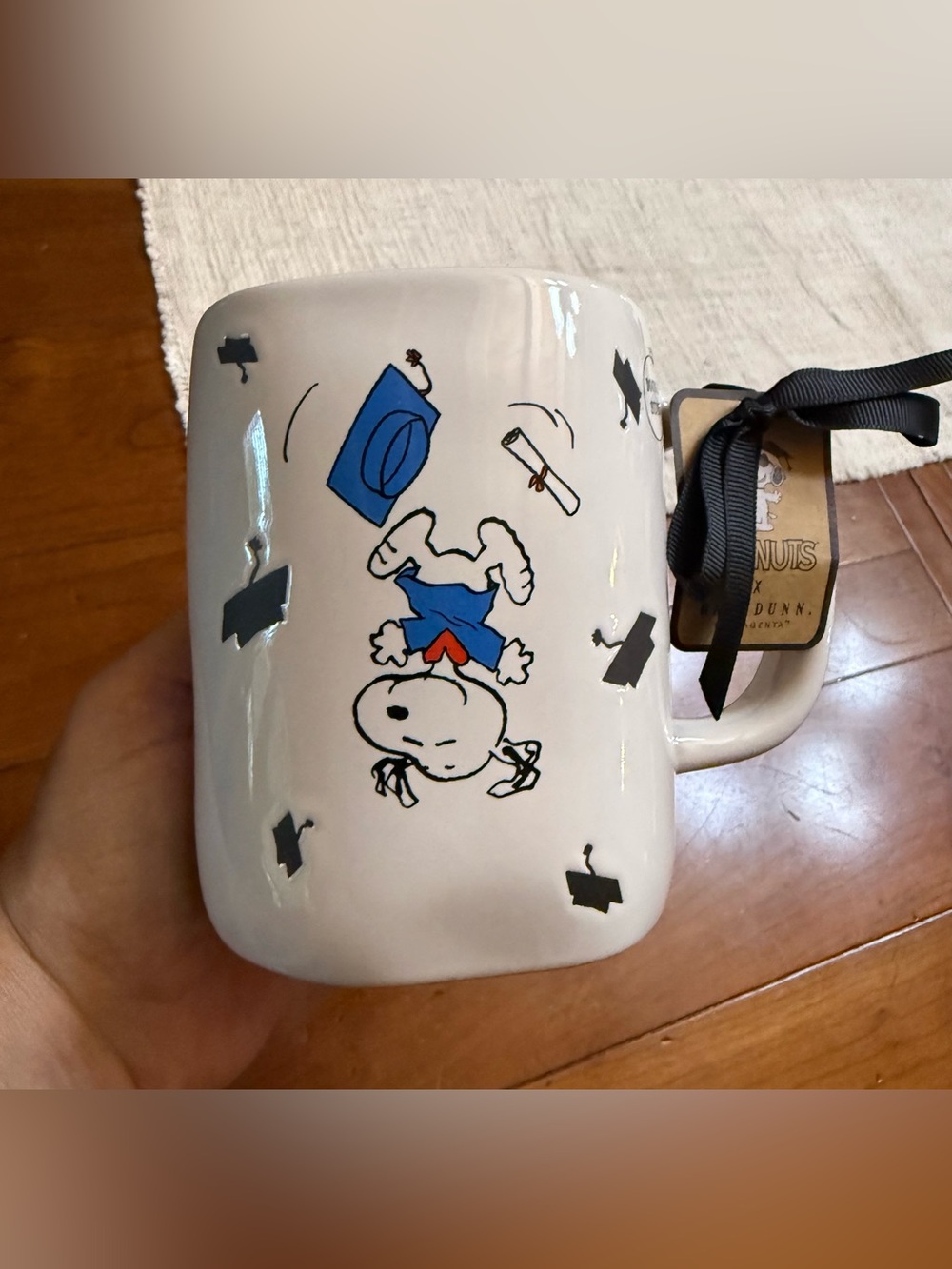 HATS OFF! Rae Dunn Peanuts Snoopy Graduation Mug
